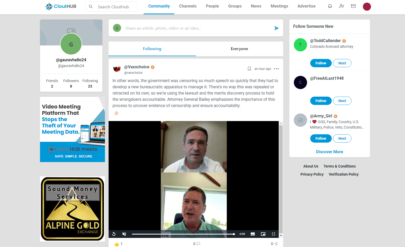 CloutHub screenshot 1