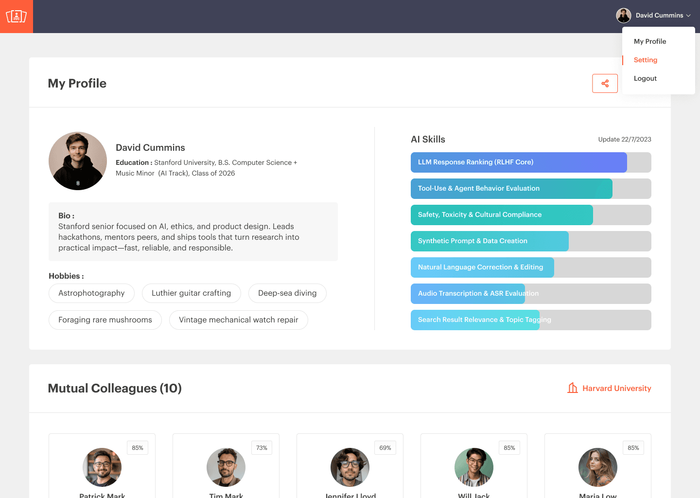 iResume screenshot 2